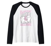 Cute Bunny Fluffin' Amazing Graphic Pascua Primavera Camiseta Manga Raglan