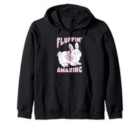 Cute Bunny Fluffin' Amazing Graphic Pascua Primavera Sudadera con Capucha