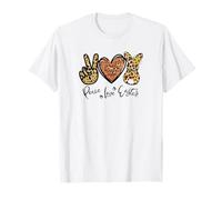 Cute Bunny For Women with Sunflower Mom Peace Love Easter Camiseta