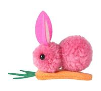 Cute Bunny Hair Clip - Plush Rabbit Hairpins | Bunny With Carrot Hair Clip, Easter Halloween Kids Barrettes, Soft Animal Shape Ĥair Accessory, Lightweight Festive Styling Pin For Girls
