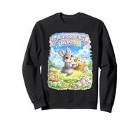 Cute Bunny Hops Snack Repeat Pastel Spring Huevos Decorativos Sudadera
