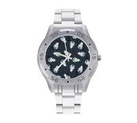Cute Bunny in Space - Reloj analógico de cuarzo para hombre, correa de acero inoxidable, reloj de pulsera de negocios