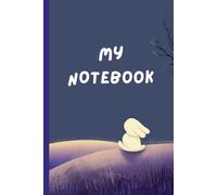 Cute Bunny Moon Notebook for Kids: Lined Journal With Kawaii Rabbit Night Sky Design