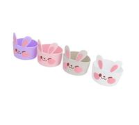Cute Bunny Parachoques de Silicona para Botas Resistente a los Arañazos Bota Protectora con Parte Inferior de Botella Paquete de 4 Uso Versátil para Todas Las Edades