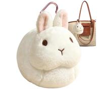 Cute Bunny Plush Backpack - Soft Toy Sling Bag | Kids & Teens Purse | 2-in-1 Plush Toy & Sling Bag, Soft 6.3-Inch Cute Bunny Design, Compact Storage for Small Items