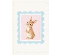 Cute Bunny Rabbit Journal: Notebook for Girls Who Love Bunnies Easter Gift Book 135 Lined Pages with Illustrations Inside 6x9 A5