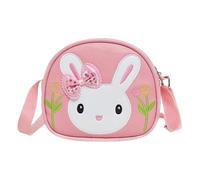 Cute Bunny Sling Bag, 17x15x5cm, Portable Coin Purse, Small Cartoon Pouch, Storing Money, Carrying Keys, Daily Outings, Travel Trips, Casual Styling
