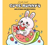 Cute Bunny's: Delicious Adventures: A Kawaii Coloring Book for Kids: Explore Yummy Treats, Fruits, Veggies, and More with an Adorable Rabbit!