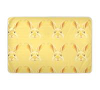 Cute Bunnys Faces - almohadillas para orejas de entrenamiento reutilizables extra grandes para niños, resistentes al agua, pañales amigables con la piel, para niños pequeños, 52 pulgadas de largo x 34