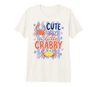 Cute But A Little Crabby Funny Sassy Crab Summer Camiseta Premium