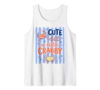 Cute But A Little Crabby Funny Sassy Crab Summer Camiseta sin Mangas