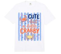 Cute But A Little Crabby Funny Sassy Crab Summer Comfort Colors Adult Heavyweight T-Shirt