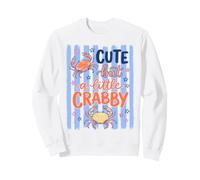 Cute But A Little Crabby Funny Sassy Crab Summer Sudadera