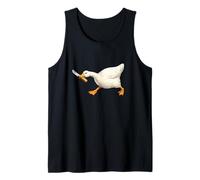Cute but Dangerous Duck with Knife Funny Silly Duck Meme Camiseta sin Mangas