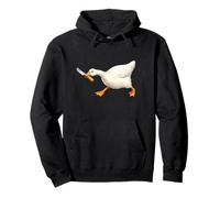 Cute but Dangerous Duck with Knife Funny Silly Duck Meme Sudadera con Capucha