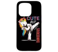 Cute But Dangerous Karate Taekwondo Girl Funny Martial Art Carcasa para iPhone 15 Pro