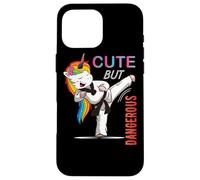 Cute But Dangerous Karate Taekwondo Girl Funny Martial Art Carcasa para iPhone 16 Pro MAX