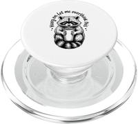 Cute But Feral Raccoon Vintage Sunglasses Funny Wildlife PopSockets PopGrip para MagSafe