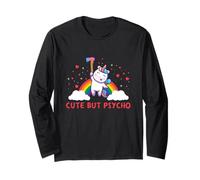 Cute But Psycho - Dicho de Unicornio Loco Manga Larga