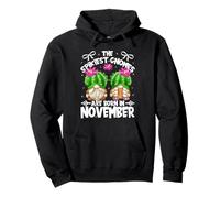 Cute Cactus Birthday Gnomes For Mom Who Are Born In November Sudadera con Capucha