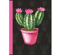 Cute Cactus Notebook - 8.5 x 11 - College Ruled - 150 Pages: Aesthetic Pink and Green Cactus Design - Fun and Functional Journal for School, Home or Office
