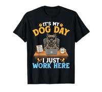 Cute Cairn Terrier Boss It's My Dog Day I Just Work Here Camiseta