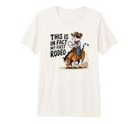Cute Calico Cat Cowboy Horse Este Es De Hecho Mi Primer Rodeo Camiseta Premium