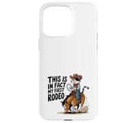 Cute Calico Cat Cowboy Horse Este Es De Hecho Mi Primer Rodeo Carcasa para iPhone 15 Pro Max
