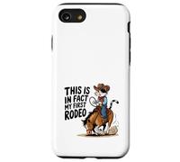 Cute Calico Cat Cowboy Horse Este Es De Hecho Mi Primer Rodeo Carcasa para iPhone SE (2020) / 7 / 8