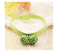 Cute Candy Color Cats Collar Handmade Pet Dog Collar Puppy Kitten Teddy Chihuahua Neck Strap Pet Supplies (Green Large)