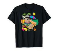 Cute Capybara Beach Float Summer Rodent Camiseta