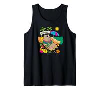 Cute Capybara Beach Float Summer Rodent Camiseta sin Mangas