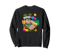Cute Capybara Beach Float Summer Rodent Sudadera