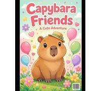 Cute Capybara Coloring Book for Kids Ages 4-8: Fun and Easy Adorable Capybara Designs with Thick Lines for Little Artists