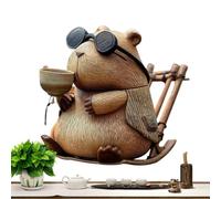 Cute Capybara Figure - Funny Animal Decorations 2.05x2.36x2.76 Inches