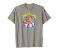 Cute Capybara Pool Float Beach Summer Rainbow Boba Tea Camiseta