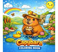 Cute Capybaras Adventure Coloring Book: An Epic Collection of Adventurous, Fantasy & Outdoor Capybara Pages for Kids Ages 8-12