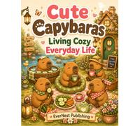 Cute Capybaras Living Cozy Everyday Life: Bold & Easy Coloring Book for Adults, Teens & Kids | Relaxing Kawaii Animals, Cozy Cottage Scenes, Stress Relief & Mindful Fun