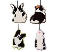 Cute Car Air Freshener - Animal Pendant Decor | Cotton Paper And Essential Oil With Long Lasting Fragrance Tablets, Hanging Car Accessory, For Home, Closet, Locker, Bathroom