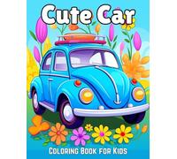Cute Car Coloring Book for Kids: Cozy and Easy Design with Trucks, Fire Trucks, Dump Trucks, Garbage Trucks, and More