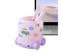 Cute Car Pen - Organizer Desk Storage Stand, Holders Design Stands Container Decoration Sticker Home Work School Vanity Table Accessory | Perfect Suitable Ideal for Usages Scenarios, 9x7x11cm