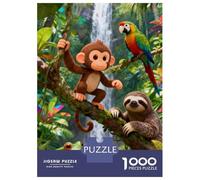 Cute Cartoon Animals 1000 Piezas Rompecabezas De Cartón Animales de Anime Lindos Rompecabezas Adultos Rompecabezas Educativos Rompecabezas Familiares Regalo para Amantes De Los Rompecab