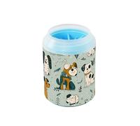 Cute Cartoon Dogs Playful - Lavadora de pies de perro reutilizable con cepillo de silicona suave para perros medianos a grandes