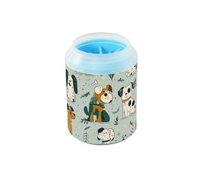 Cute Cartoon Dogs Playful - Lavadora de pies de perro reutilizable con cepillo de silicona suave para perros medianos a grandes