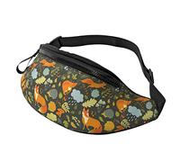 Cute Cartoon Foxes Fox Fanny Pack Bum Bag Riñoneras con Correas de Cintura Ajustables para Mujeres, Hombres, niños y niñas