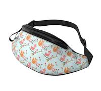 Cute Cartoon Foxes Fox Fanny Pack Bum Bag Riñoneras con Correas de Cintura Ajustables para Mujeres, Hombres, niños y niñas