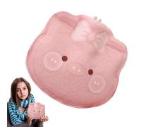 Cute Cartoon Heated Water Bottle, Hot Water Bottle with Cover, Warm Stuffed Animal Water Bottle, Heatable Stuffed Animal Water Bag, Stuffed Animal with Heat Pack, Soft Heated Water Bottle for Student