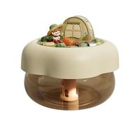 Cute Cartoon Humidifier - 400ml Smart Portable Humidifiers, Quiet Indoor Plant Humidifier with Soft Light, Nightlight Humidifiers, Air Device for Elderly Kids Plants Home Office Living Room Sleep Car