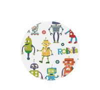 Cute Cartoon Robots - Juego de tarjetas de ambientador redondas para coche, aroma a lavanda, 10/24 piezas