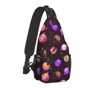 Cute Cartoon Sweet Planets Sling Bag para Mujeres Hombres, Crossbody Shoulder Bags Casual Sling Backpack Chest Bag Travel Senderismo Mochila para Exteriores